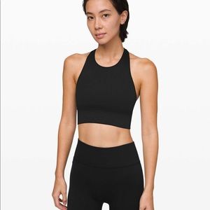 Lululemon Ebb to Train Bra Black Sz 8